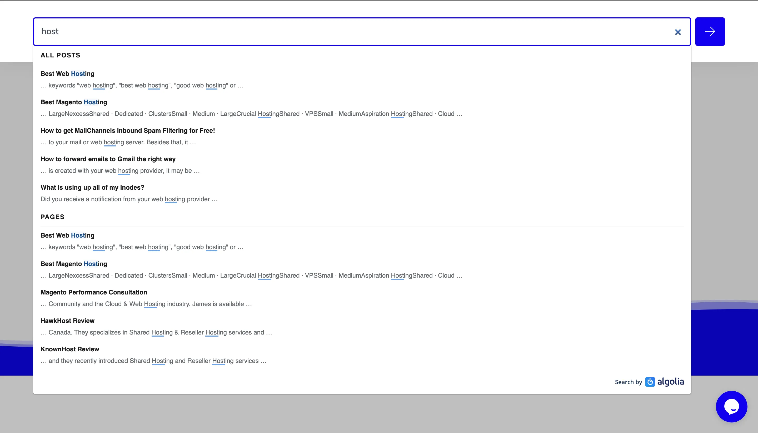 Algolia WordPress Test