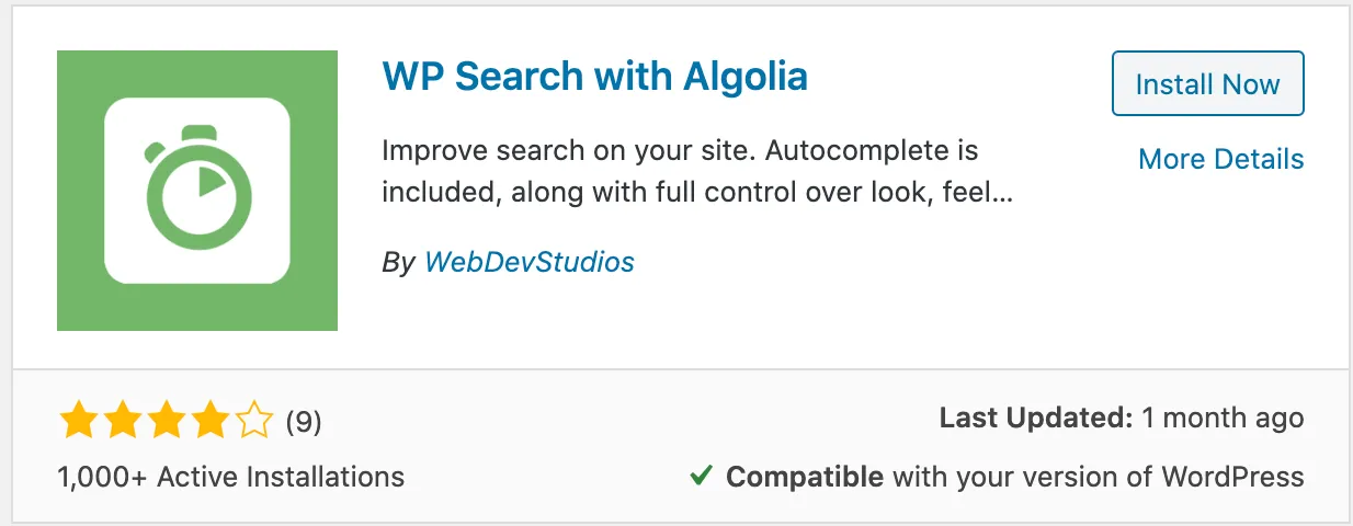 WP Search with Algolia