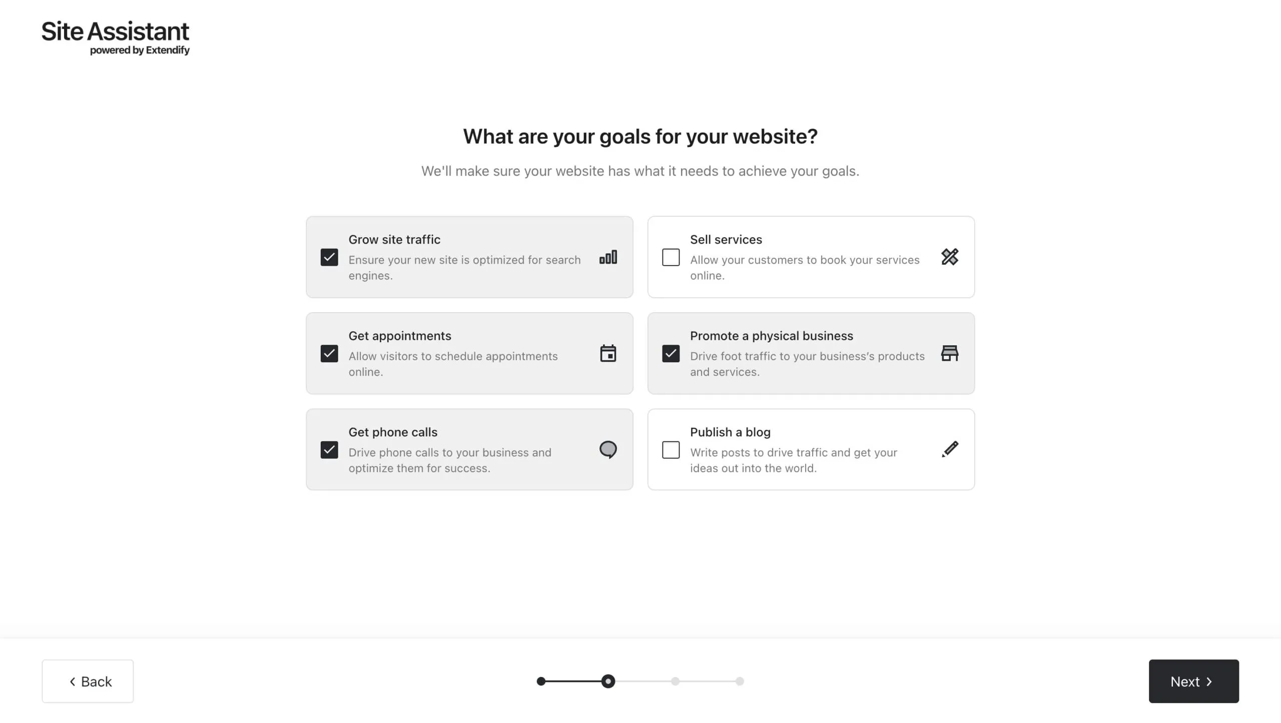 Extendify AI-generated page content and images