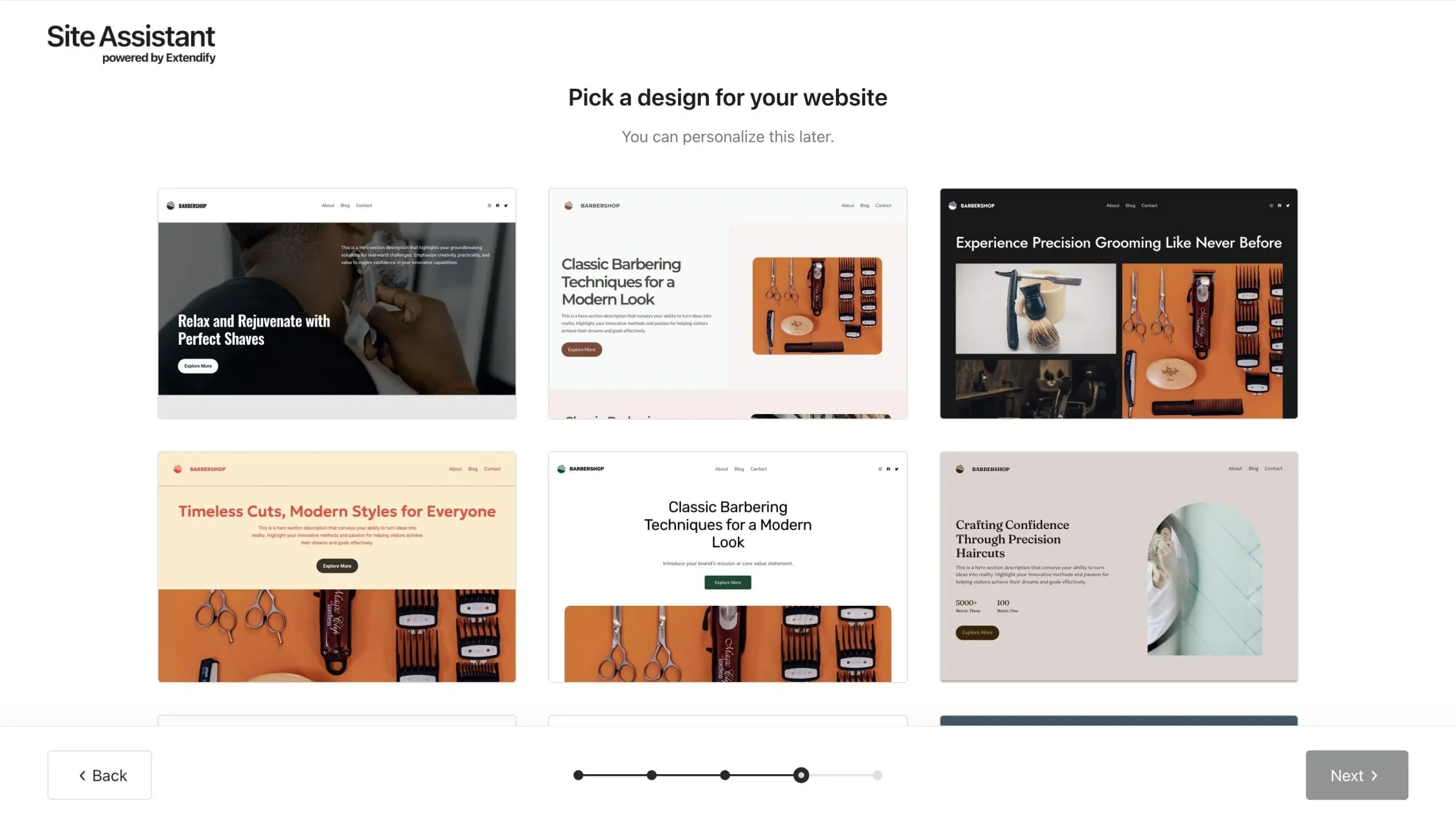 Extendify AI Page Creation feature generating a new page from a prompt